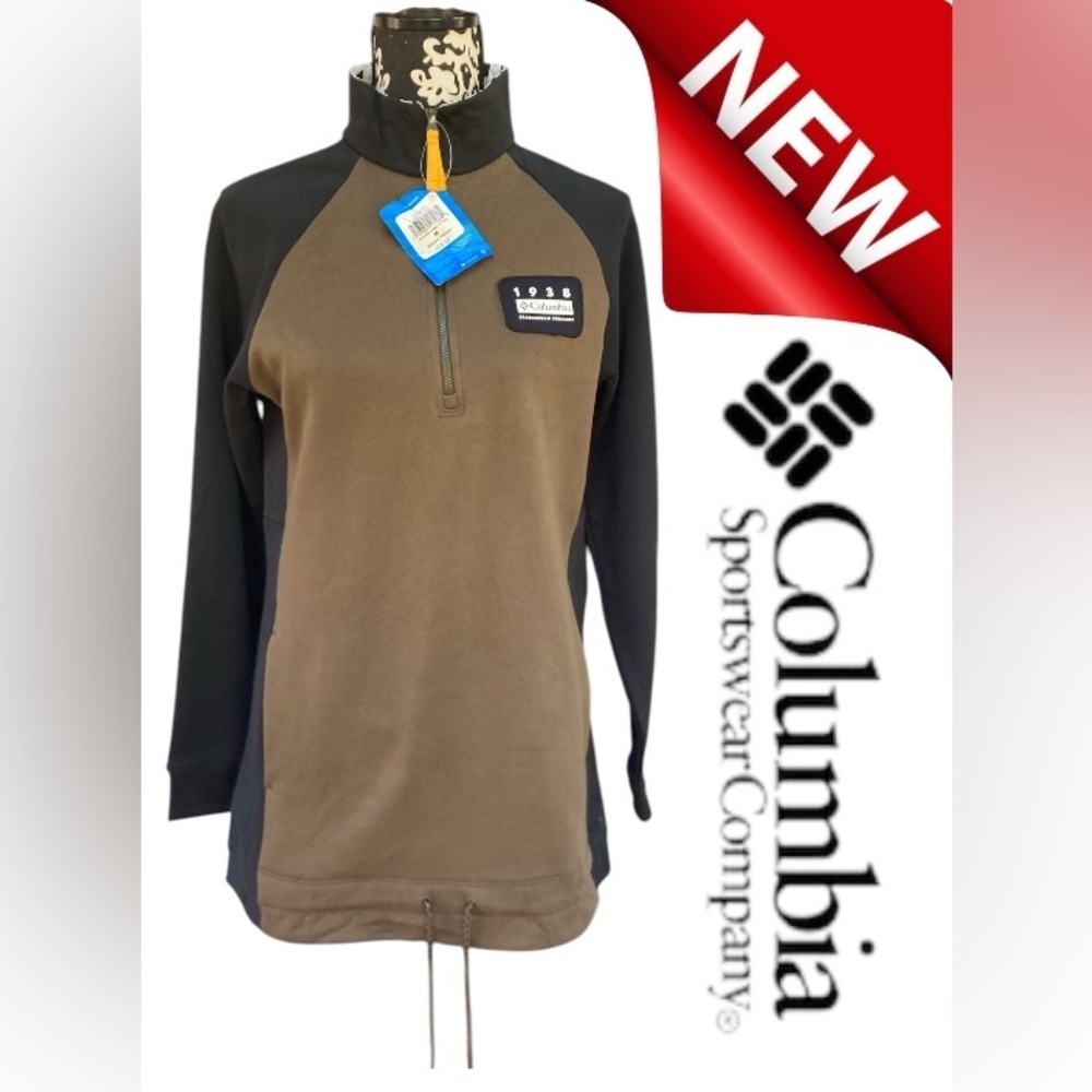 Columbia Lodge Tunic Pullover – Women's Medium Olive Green & Black – NWT